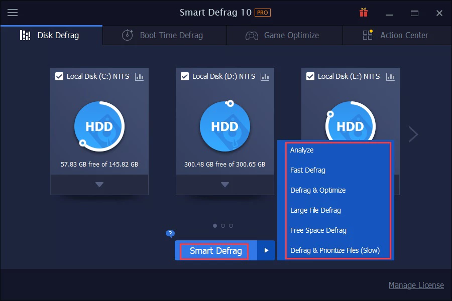 Smart Defrag 10 Pro – 磁盘碎片整理工具[Windows][$19.99→0]