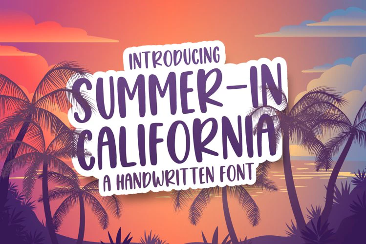 限时免费获取字体 Summer in California[Windows、macOS][$10→0]