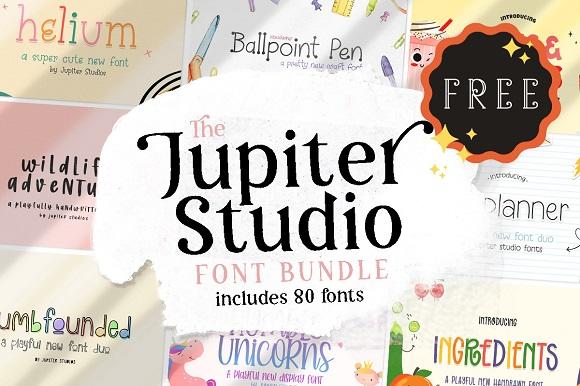 免费获取字体包 The Jupiter Studio Font Bundle[Windows、macOS][$1048→0]