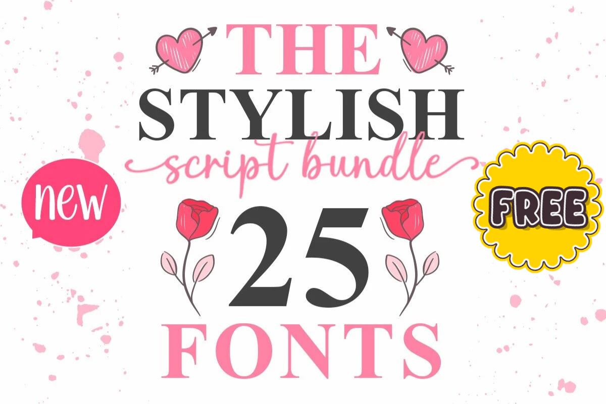限时免费获取字体包 The Stylish Script Bundle[Windows、macOS][$300→0]