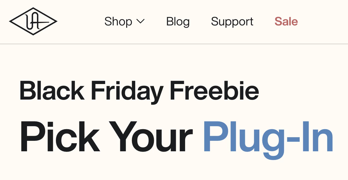 Universal Audio 黑五送出免费音频插件[Windows、macOS][$299→0]-反斗限免