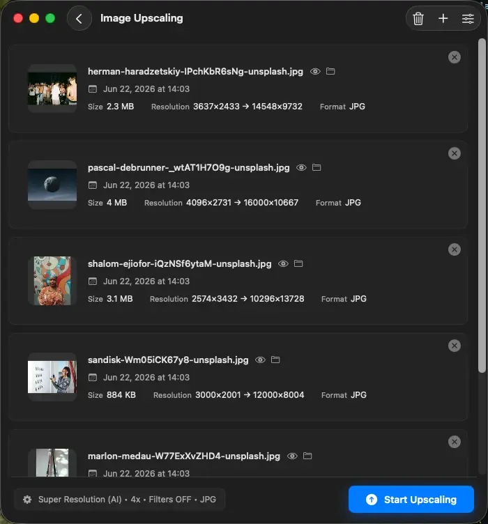 Upscal - 图片增强工具[Windows、macOS][$39→0]
