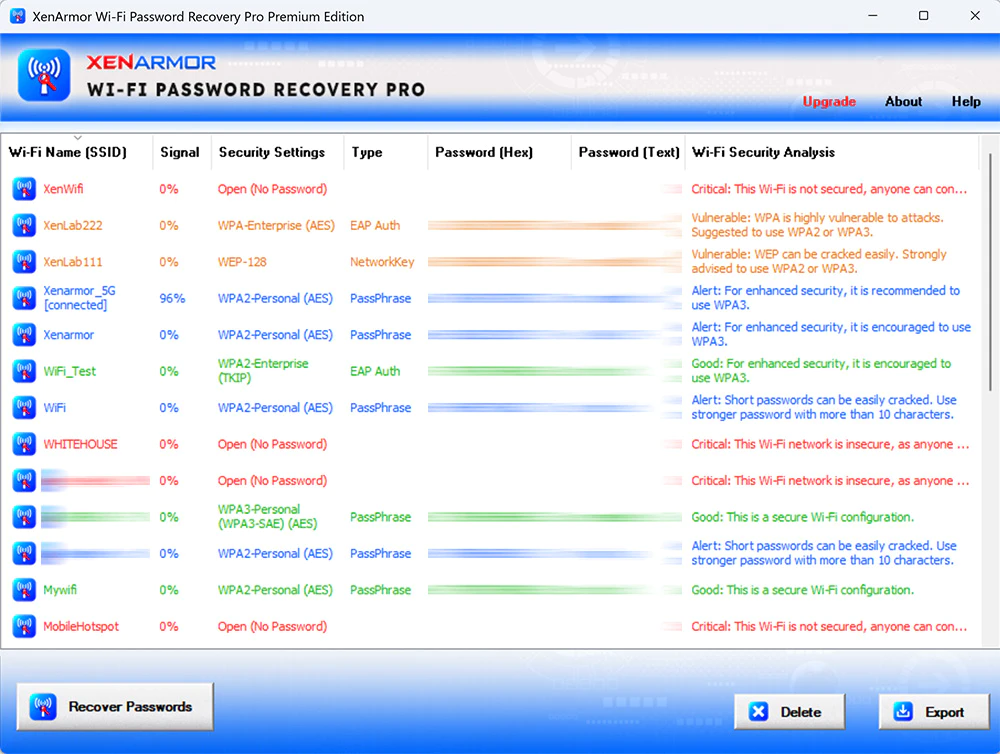 XenArmor Wi-Fi Password Recovery Pro 2025 - 一键找回 Wi-Fi 密码[Windows][$19.95→0]