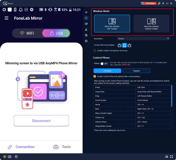 AnyMP4 Phone Mirror - 手机屏幕实时投放[Windows]-反斗限免