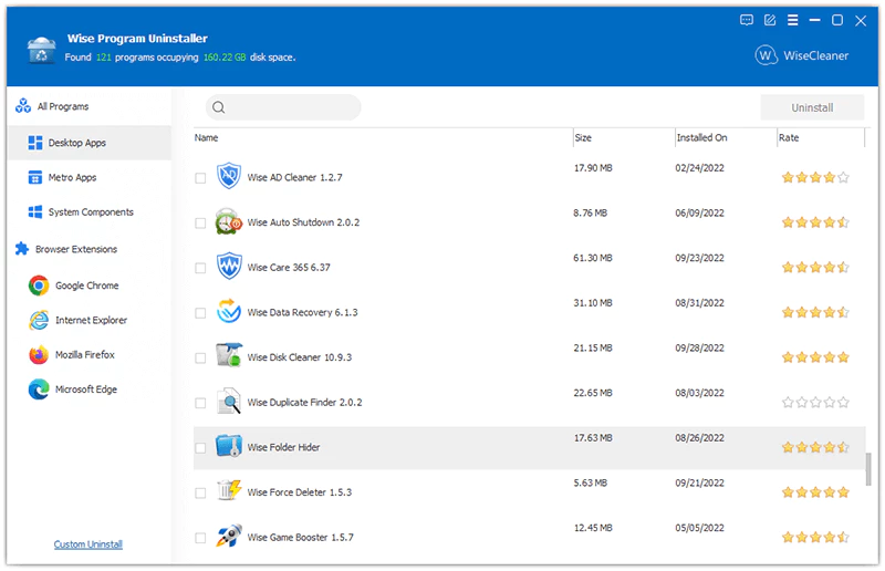 Wise Program Uninstaller PRO - 软件卸载工具[1年授权][Windows][$9.97→0]-反斗限免